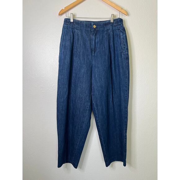J Crew Tapered Jean with Pleats in 1984 Rigid Size 28
